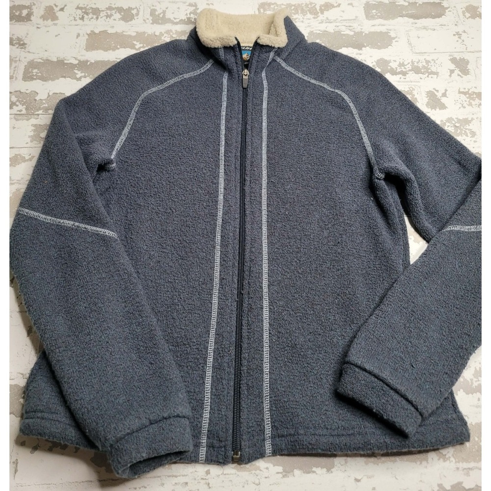 Kuhl Alpaca Fleece Women's‎ Full Zip Medium Blue